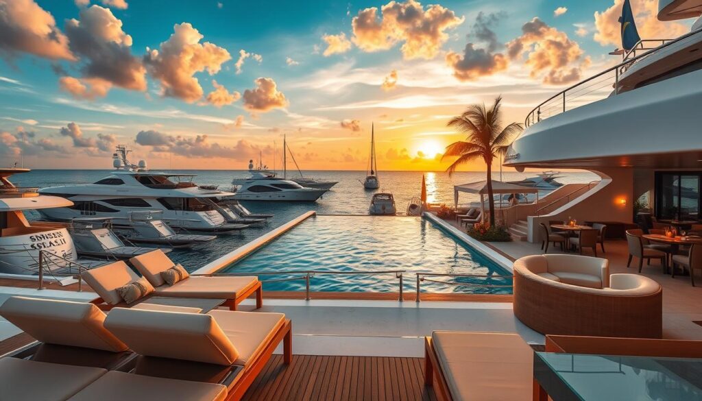 Luxury amenities at Sunset Yacht Club Cancun