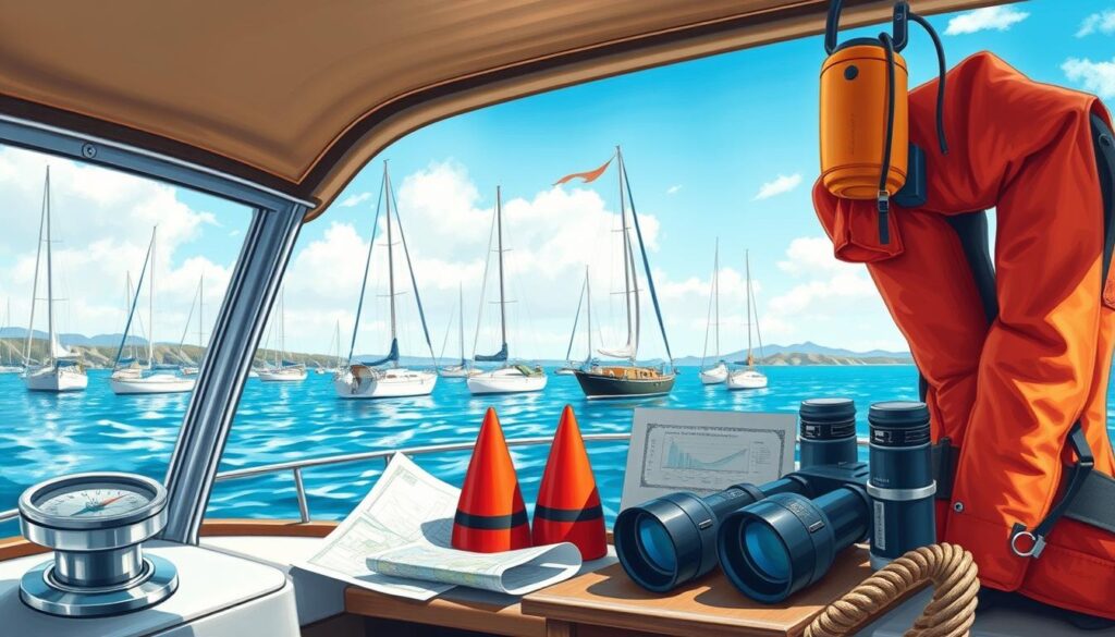 Navigation and safety terms for boating