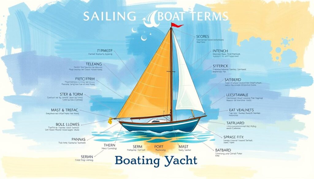 Sailing terminology diagram