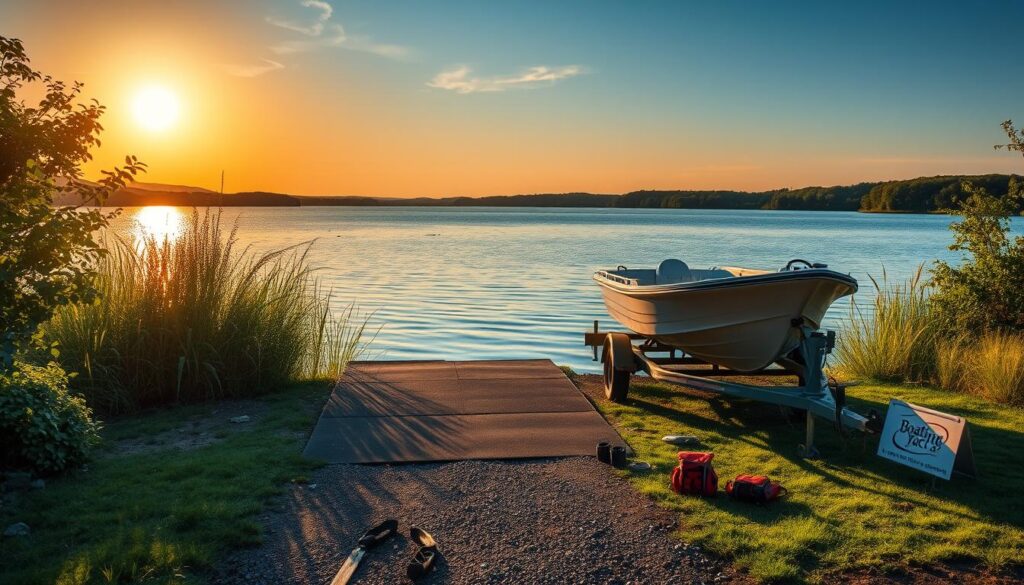 boat launch preparation