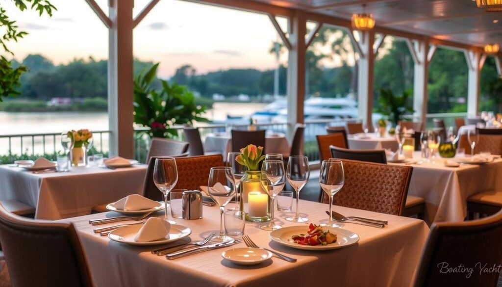 fine dining at Bluegrass Yacht and Country Club