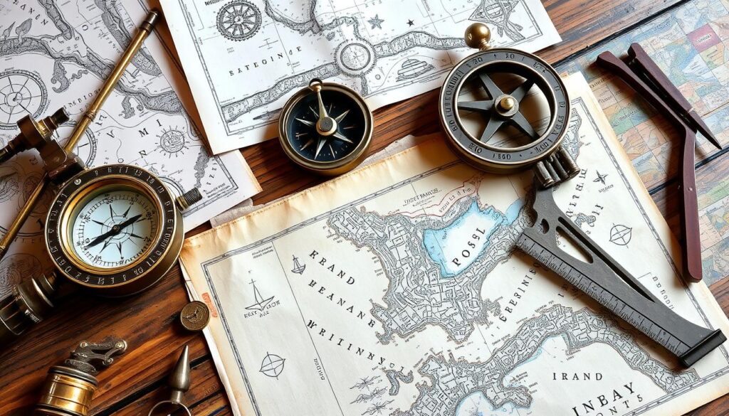 nautical charts and navigation tools