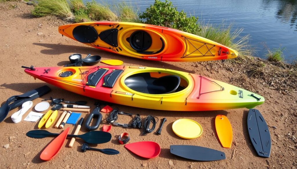 Folding kayak assembly